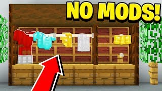 How to Make a WORKING ARMOR RACK in Minecraft! (NO MODS!)