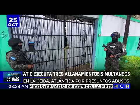 ATIC ejecuta allanamientos en La Ceiba, Atlántida