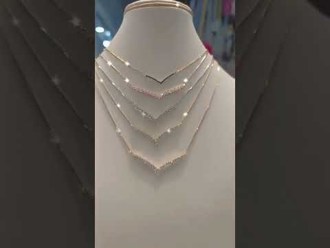 Very impressive gold diamond necklace design/rida's fashion