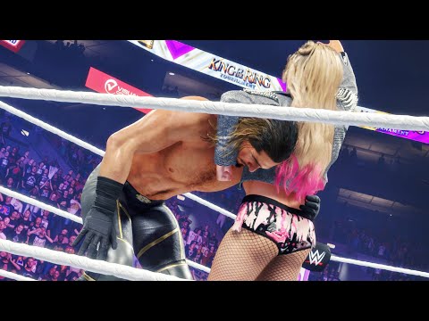 WWE 2k24: Alexa Bliss vs Seth Rollins 1/2 #intergender #wrestling