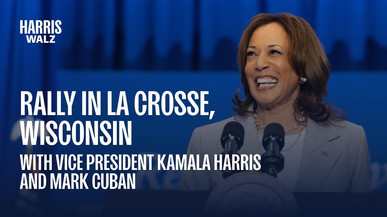 VP Kamala Harris and Mark Cuban at Rally in Wisconsin