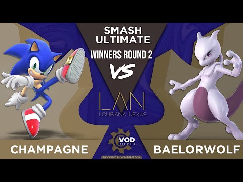 Champagne (Sonic) vs BaelorWolf (Mewtwo, ROB) - Winners Round 2 - LA Super Nexus VII