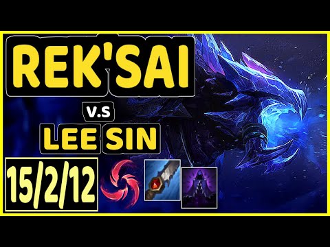 STEFAN (REK'SAI) vs LEE SIN - 15/2/12 KDA JUNGLE CHALLENGER GAMEPLAY - EUW