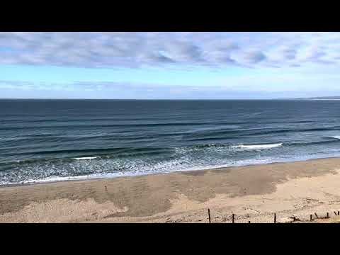 11/14/23 0830 surf check. Tide is high, waves have died down a bit, and there is some wind.