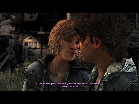 The Walking Dead: The Final Season Violet kisses Clementine (Ending scene)