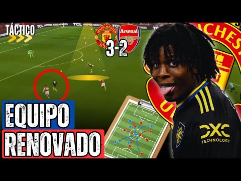 La TÁCTICA que DESTRUYÓ al ARSENAL | MANCHESTER UNITED 3 ARSENAL 2 | ANÁLISIS TÁCTICO