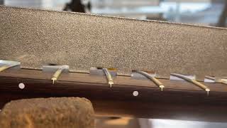 Using a Notched Ruler to determine a straight neck.