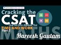 L3 CSAT Maths Time And Work Part 3 UPSC CSE IAS 2020 21 Hindi Hareesh Gautam