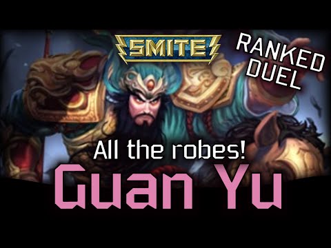 Smite Duel Ranked 1v1 Guan Yu build! #5 All 4 Robes?