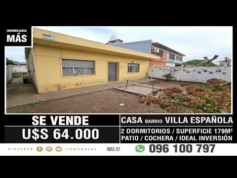 Video de YouTube - Venta Casa Cochera Villa Española Montevideo iMas.uy MA *