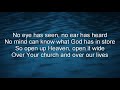 Holy Spirit Rain Down Worship Lyrics Video