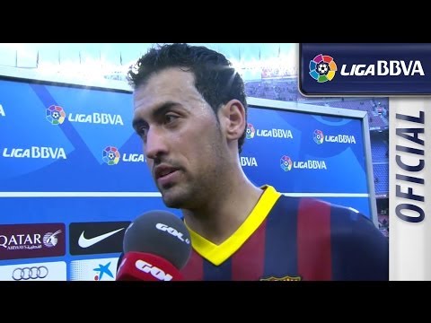 Entrevista a Busquets tras el FC Barcelona (2-3) Valencia CF - HD