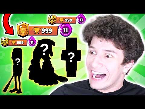 BRAWL STARS : TEK VİDEODA 3 KARAKTERİ 1.000 KUPA YAPIYORUM 😱​