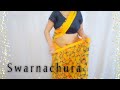 Saree Slow Motion Saree Walk Slow Motion Video Saree Videos Yellow Printed Saree