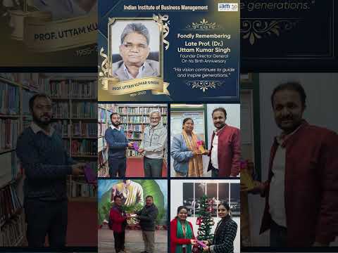 Fondly Remembering Late Prof. Uttam Kumar Singh, Founder Director General On his Birth Anniversary.