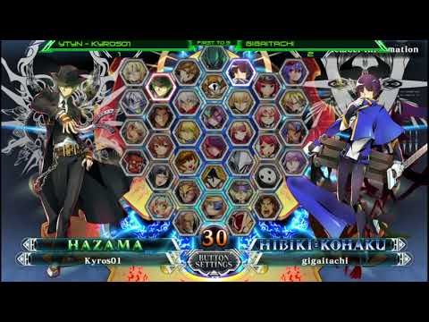BBCF2 FIGHT NIGHT: Kyros01 [HZ] vs GigaItachi [HB] FT5