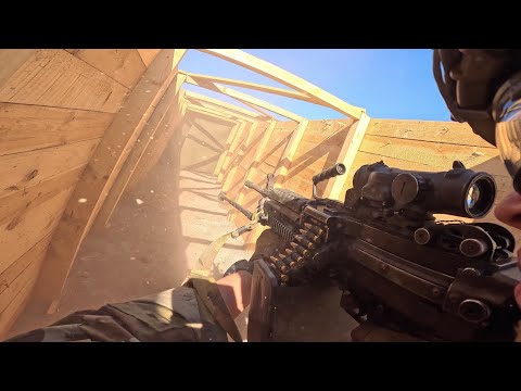 CLEARING TRENCH WITH MACHINE GUN (GRENADE THROW FAIL)