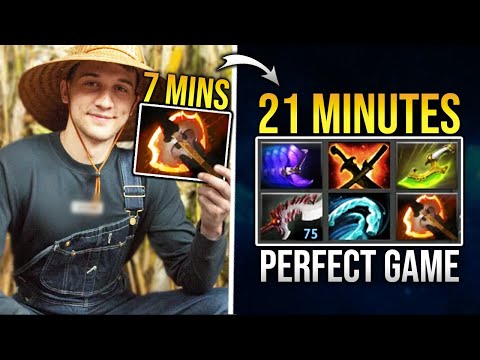 when Arteezy have a Perfect Game - 7 Mins Battle Fury?! DOTA 2
