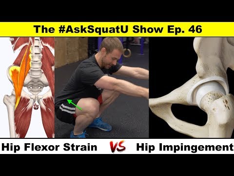 Hip Flexor Strain VS Hip Impingement  |#AskSquatU Show Ep. 46|