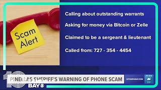 Pinellas County Sheriff's Office alerts residents of phone call scam