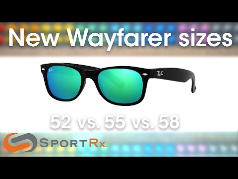 Ray-Ban New Wayfarer Sizes: 52 vs. 55 vs. 58