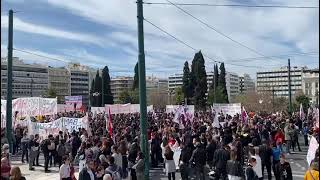 Tempi: Protestkundgebung am Syntagma