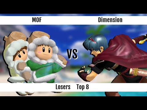 DGS SSBM Singles - Losers Top 8 - MOF (Ice Climbers) vs Dimension (Marth)