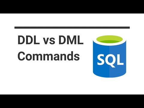 DDL vs DML commands