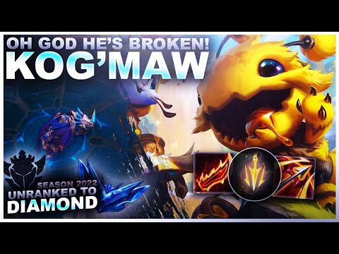KOG'MAW IS BROKEN! CARRYING 1V5! - Unranked to Diamond | League of Legends