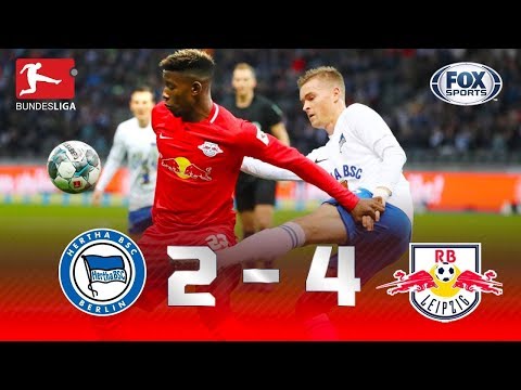 SHOW DE TIMO WERNER NA BUNDESLIGA! Veja os melhores momentos de Hertha 2 x 4 Leipzig pela Bundesliga