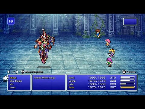 Final Fantasy V Pixel Remaster Playthrought Part 26 Mime Job and the Great Sea Trench