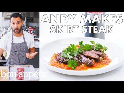 Andy Makes Skirt Steak with Romesco Sauce | From the...