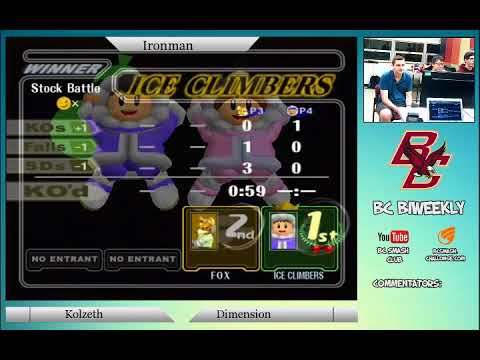 BC Biweekly 21 Ironman: Winner's Semis - Jury (Fox/Peach/Samus) vs. Dimension (C. Falcon/ICs/Marth)
