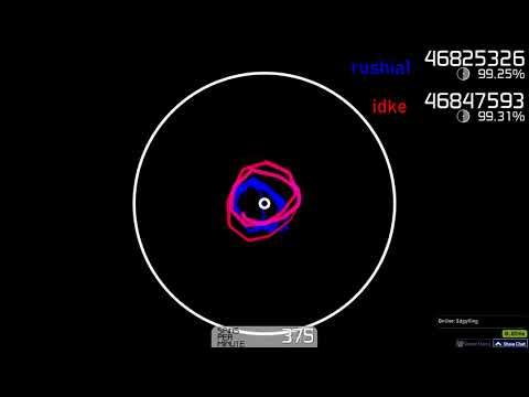 Cursor Comparison: rushia1 vs idke | Foreground Eclipse - Songs Compilation +HR