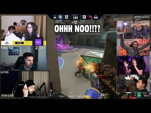 STREAMERS AND PROS REACTS TO X10 CRAZY WIN AGAINST NV ( FT. TENZ, KYEDAE, TARIK, ASUNA, MIXWELL )