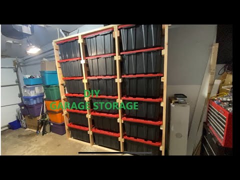 Easy DIY Tote Storage Rack