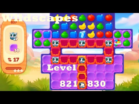 Wildscapes Level 821 - 830 HD Walkthrough | Gameplay | 3 - match game | ios | android | pc | app