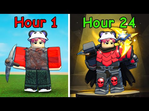 Ich habe 24 Stunden in Roblox The Forge verbracht.