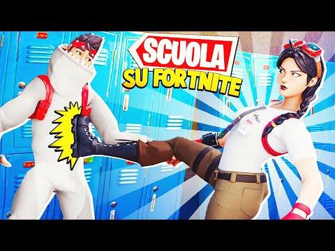 VADO A SCUOLA CON I MIEI AMICI SU FORTNITE!!