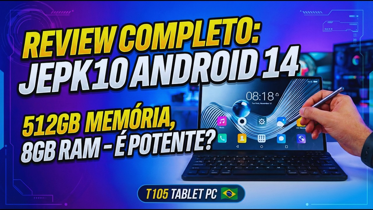 Miniatura da avaliação em vídeo de Tablet Veidoo Android 14 10,1 polegadas 64 GB
