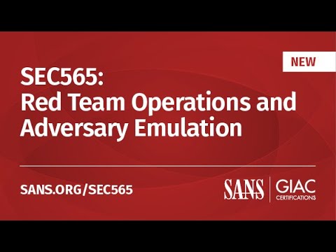Learn About SEC565: Red Team Operations and Adversary Emulation