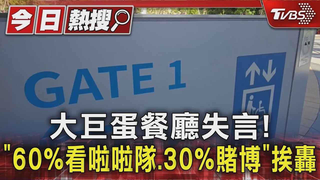 大巨蛋餐廳被爆失言! 「60%看啦啦隊、30%賭博」挨轟