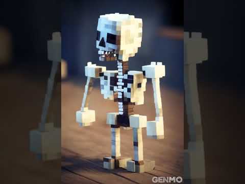 ✨🎉 Minecraft  SCELETON - Brix Art #minecraft #gameplay #tiktok