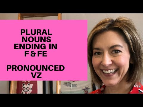 How to pronounce halves, calves, loaves, wives, shelves, knives - fs & fes pronounced as vz