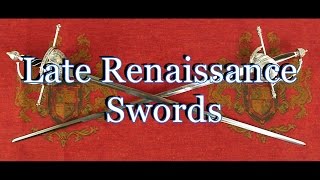 Late Renaissance Swords - Full Guard