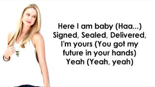 Glee - Signed, Sealed, Deliverd I&#39;m Yours (Lyrics)