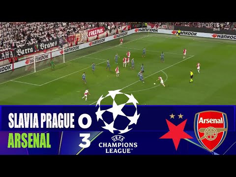 SLAVIA PRAGUE vs ARSENAL 0-3 | 2025 Champions League | Match Highlights