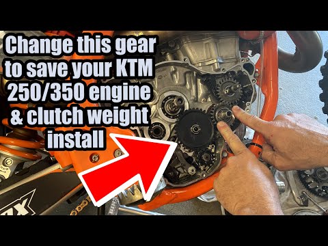SAVE YOUR ENGINE! Change out this Gear on a KTM 250 OR 350