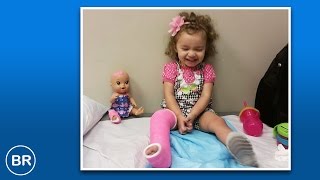 MY BABY HAS A PINK CAST! | The Blogging Rapper