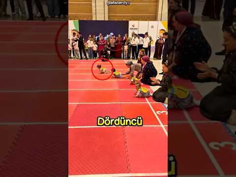 Çocukların inanılmaz yarışması❗️😳